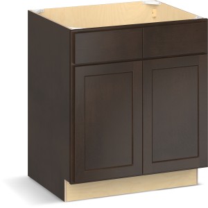 RELIABILT Parkstone II Sink Base, Espresso Stained, 30" W, 2 Doors, Fully Assembled - 641031 | Lowe's Pro Supply